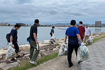 Cleanup Activity Along Lake Biwa