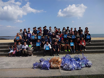 ROHM Apollo Yukuhashi: Clean up the Beach Activity