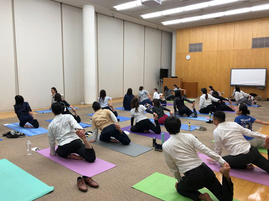 Relaxation Yoga Seminar in Fiscal Year 2019