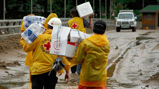 大韓赤十字社への人道支援