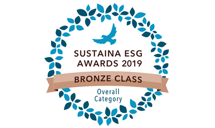「SUSTAINA ESG AWARDS」においてブロンズクラスを受賞